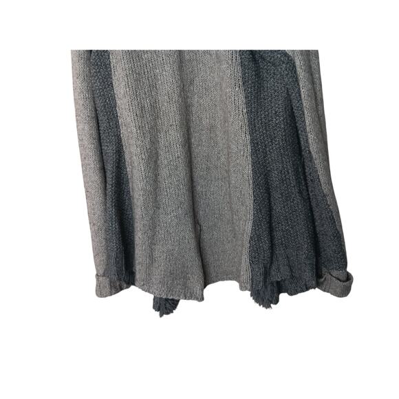 Anthropologie Sleeping On Snow Gray Cardigan Sweater Coat L Sherpa Lined - Picture 7 of 16